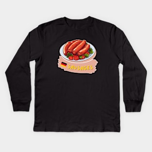 Sausage | Traditional German dishes Kids Long Sleeve T-Shirt